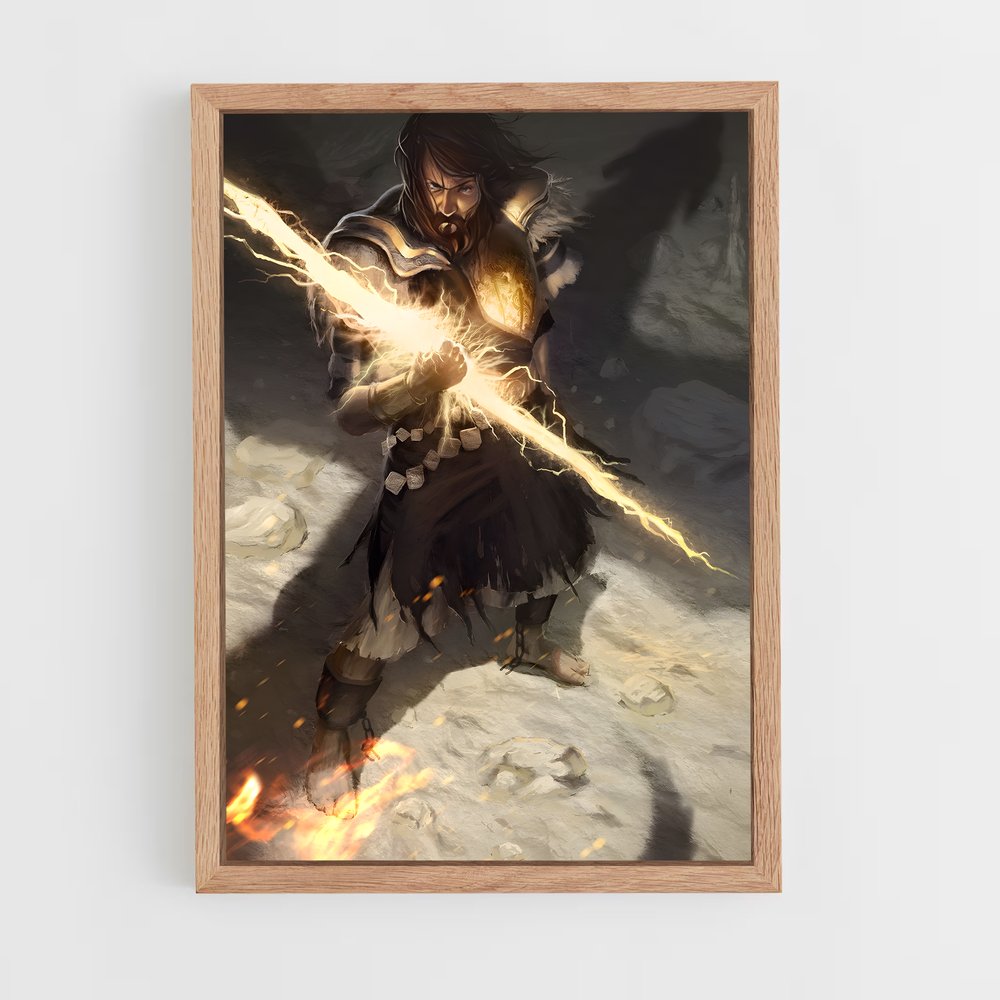 Poster Flamme de la Guerrière – affiche Dark souls (vue 4)